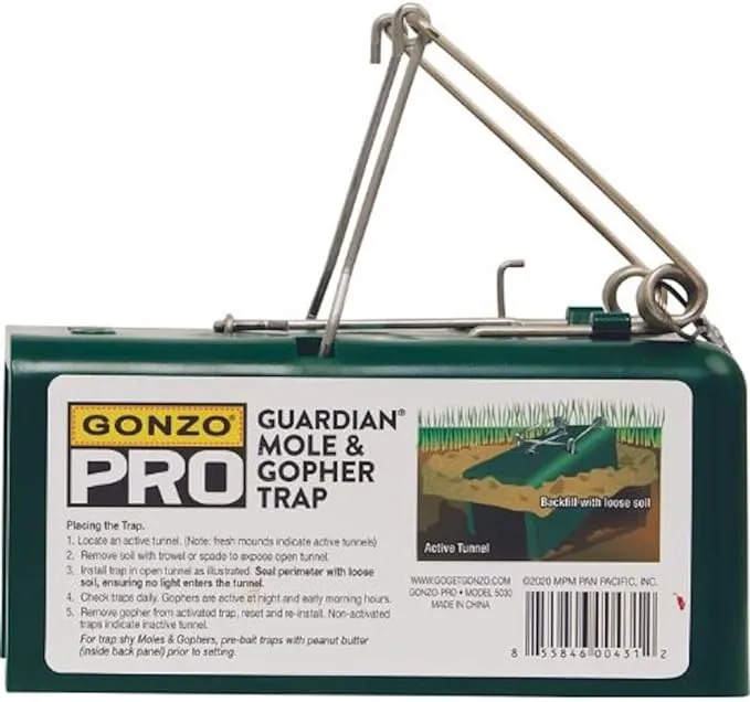 Gonzo Pro Guardian Mole & Gopher Trap