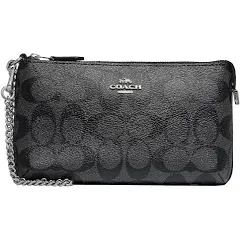 Coach Women's Signature Large Wristlet with Chain