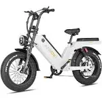 Aniioki AQ177 Long Range Step-Thru Power Bike, 60Ah Removable Battery,1000w High Speed Brushless Motor,Top Speed 28+mph,350lbs Payload Capacity Pearl