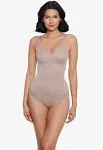 Miraclesuit Womens Extra Firm Tummy-Control Sheer Trim Bodysuit L83523 Size 38DD