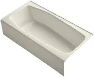 Kohler Villager 60" x 30-1/4" Alcove bath with integral apron and Right-Hand Drain