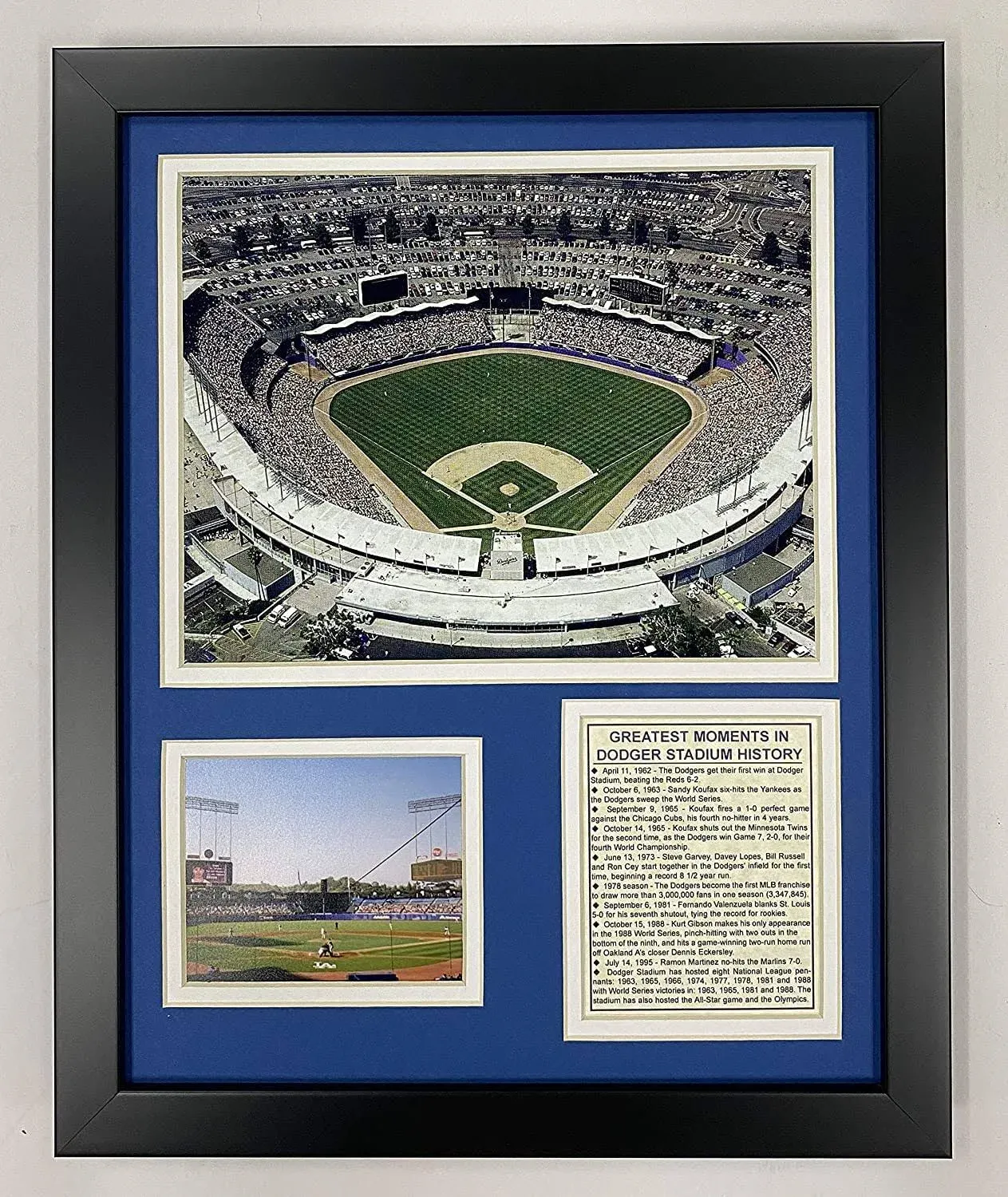 Legends Never Die Los Angeles Dodgers Dodger Stadium Framed Memorabilia