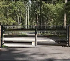 Aleko Milan Style Dual Swing Driveway Gate