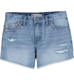 Levi's Girls' Girlfriend Fit Denim Shorty Shorts