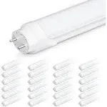 Dual 24-pack T8 4FT LED Bulbs Daylight 5000k 18W 2200lm T8 T10 T12 LED Fluorescent Tube Lights