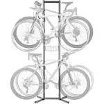 Delta 4-Bike Free Standing Rack & Basket