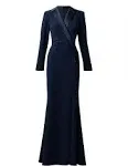 Adrianna Papell Tuxedo Gown - Midnight - Size 4