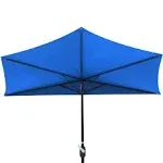 Patio Half Umbrella - 9' - By Trademark Innovations (Azure)