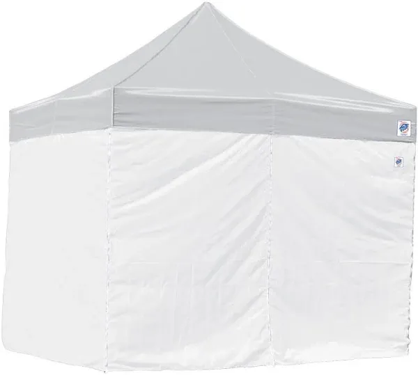 E-Z UP 10' Duralon Canopy Sidewall, Set of 4, Fits 10' x 10' Straight Leg Canopy, Quick Attachment Straps, White