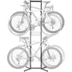 Delta 4-Bike Free Standing Rack & Basket