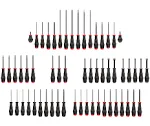 Tekton High-Torque Black Oxide Blade Screwdriver and Nut Driver Set