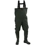 Frogg Toggs Cascades 2 - Ply Poly/Rubber Felt Bootfoot Chest Waders Green 11