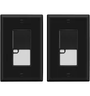 LIDER Minimalist Design LED Guide Light Paddle Switch with Automatic Daylight Sensor and Wall Plate, Night Light Light Switch, 125VAC/15A, 3-Way or Single Pole, LGL-3W-WWP, White