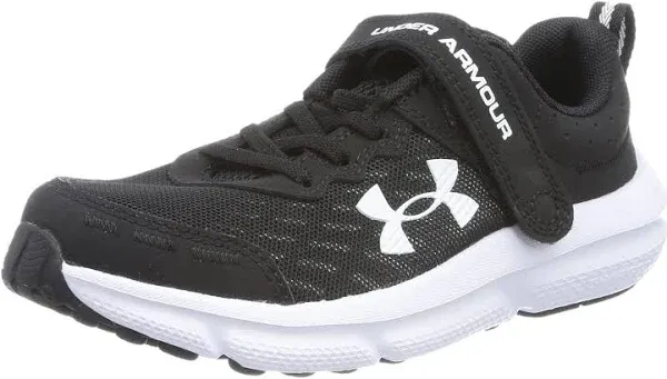 Under Armour Assert 10 Black/White Preschool Boys' Running Shoes, Size: 13