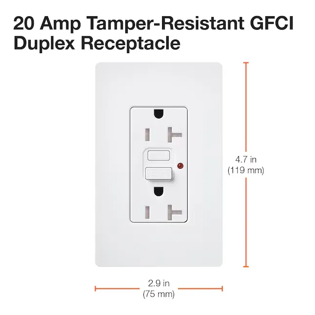 Lutron Claro 15A GFCI Receptacle