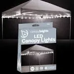 CanopyBrightz LED Light String for Outdoor Canopies, Battery Operated, White