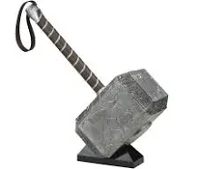 Marvel Legends Mighty Thor Mjolnir Premium Electronic Hammer with Lights and Sound FX,Love and Thunder Roleplay Item,7 x 22 x 11 inches