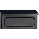 SOLAR GROUP - Gibraltar Mailboxes Windsor Plastic Wall Mount Black Mailbox