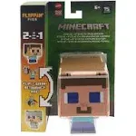 Minecraft Flippin' Figs Steve & Steve in Iron Armor Action Figure