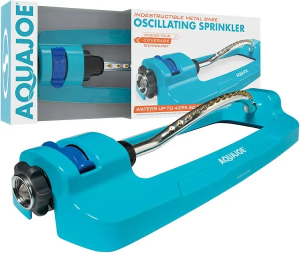 AQUA JOE 4295-sq ft Oscillating Sled Lawn Sprinkler | AJ-OMS18-BRS