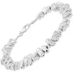 Silpada 'Collected Beauty' Sterling Silver Hematite Bead Bracelet. 7.5"