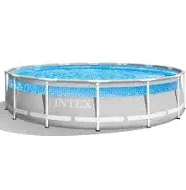 Intex Prism Frame Clearview Premium Above Ground Swimming Pool Set