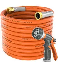 Garden Hose 50 ft &amp; RV Water Pressure Regulator