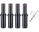 Hunter PGP-ADJ Rotor Sprinkler Heads - 4 Pack - Includes Adjustment Tool