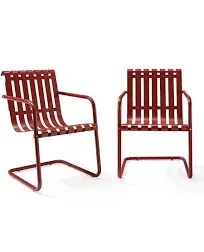 Gracie Chair in Red Finish - Set of 2