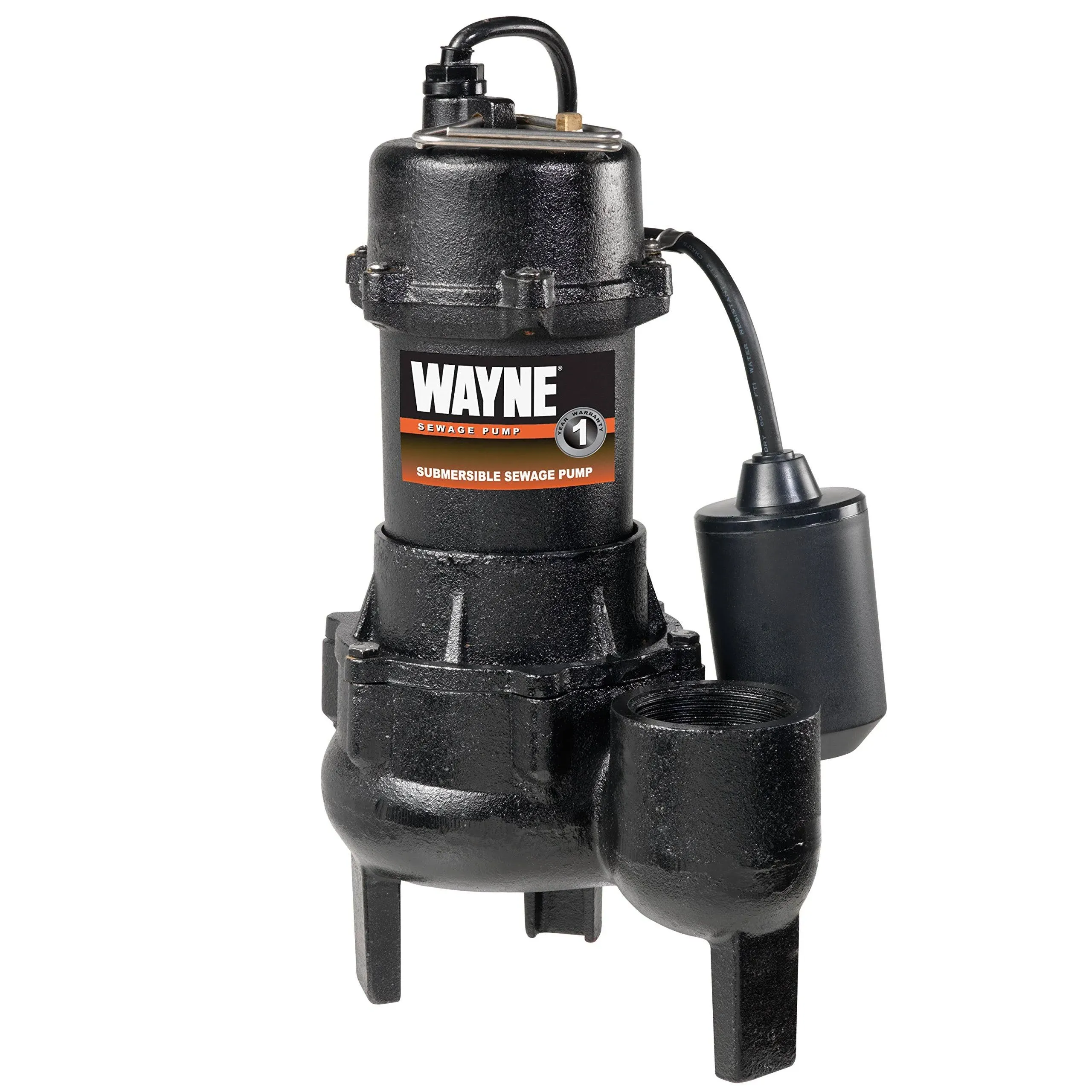 Wayne RPP50 Sewage Pump Cast Iron 1/2 HP