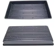 Living Whole Foods 10 Plant Growing Trays (no Drain Holes) - 20" x 10" - Perfect Garden Seed