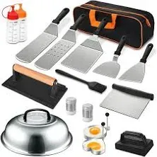 18pcs Griddle Accessories Kit, Flat Top Grill Accessories Set for Blackstone and Camp Chef