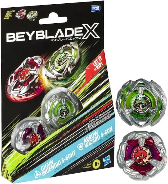 Beyblade x Dual Pack Chain Incendio & Arrow Wizard