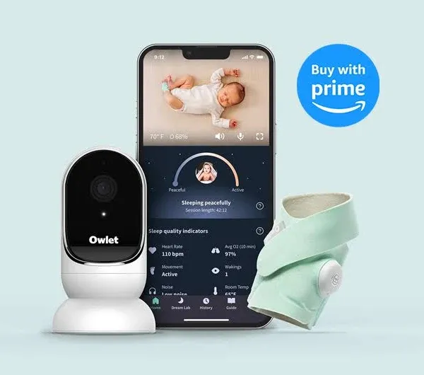 Owlet Dream Duo Smart Portable Video Baby Monitor