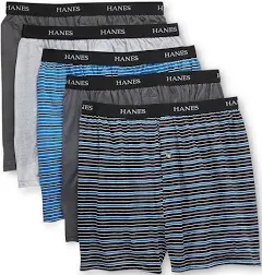 Hanes Mens M (32-34) 2 ct. Tagless Boxers Solid