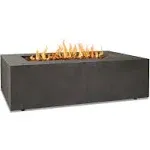 Baltic Rectangle Natural Gas Fire Table in Glacier Gray by Real Flame   - Real Flame 9750NG-GLG