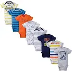 Set of Eight Baby Bodysuits Essential Baby Clothing