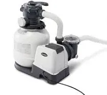 Intex 2100 GPH Above Ground Pool Sand Filter Pump with Automatic Timer