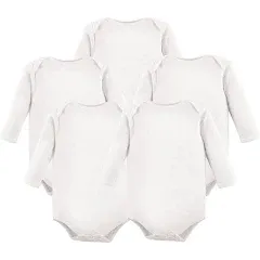 Hudson Baby Cotton Long-Sleeve Bodysuits (5-Pack)