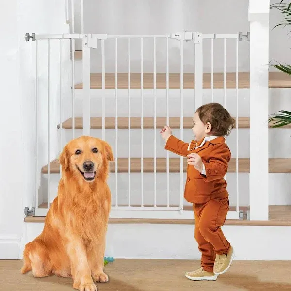 keny 36&#034; Extra Tall Baby Gate for Stairs, 29&#034;-42.5&#034; Wide Auto Close Dog Gate,...