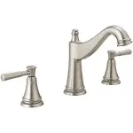 Delta Mylan Two Handle Widespread Bathroom Faucet 35777Lf SpotShield Brushed Nickel