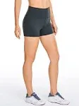 CRZ YOGA Women's Naked Feeling Biker Shorts - 3 Inches High Waisted Yoga Workout Running Spandex Shorts