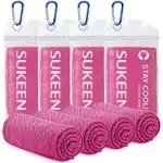 4 Pack Cooling Towels (40&#034;x12&#034;) Cool Towel, Cold Towel, Microfiber Soft Breat...