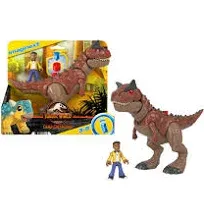 Imaginext Jurassic World Toy: Carnotaurus: 7&#034; Camp Cretaceous Dinosaur Figure +