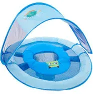 NEW SwimWays 90115AGR Baby Spring Float Sun Canopy Green/Blue/Fis<wbr/>h