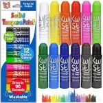 Kwik Stix Solid Tempera Paint - 12 Classic Colors