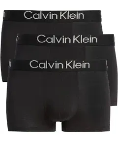 Calvin Klein Men's Ultra Soft Modern 3 Pack Trunks