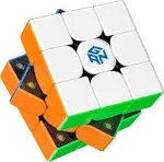 GaN 356 M, 3x3 Magnetic Speed Cube Stickerless Gans 356M Magic Cube (Lite Ver. 2020, No Extra GES)