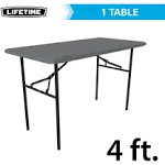 Lifetime 4-Foot Folding Table (Essential)