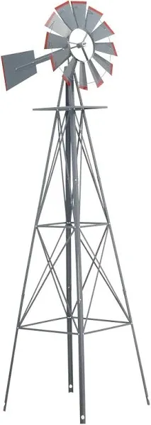 8ft Garden Ornamental Windmill Weather Vane